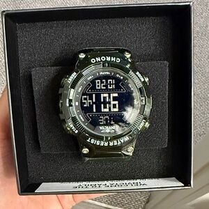 NEW Invicta Black and Green Racing Digital Watch